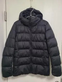 UNIQLO ユニクロ ダウン ジャケット ストレッチ フード チャコール S