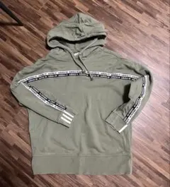 adidas カーキパーカー L アディダススウェット