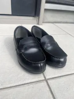 20㎝　美品　子供用ブラックローファー 合成皮革