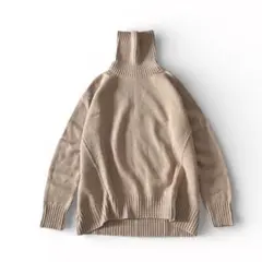 UNITED ARROWS バイアスタートルネックニット カシミヤ