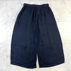未使用♢fog linen work 麻100% リネンバルーンパンツ ブラック - メルカリ