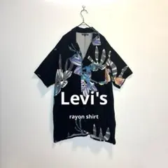 『レーヨン100%』Levi's オープンカラー　リーバイス アロハシャツのサムネイル