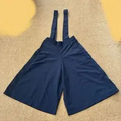 【美品】アディダス サスペンダー付き キュロットパンツ 紺 S BK6061のサムネイル