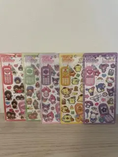 平成はっぴーフォン　5枚セット サンリオ　モンチッチ