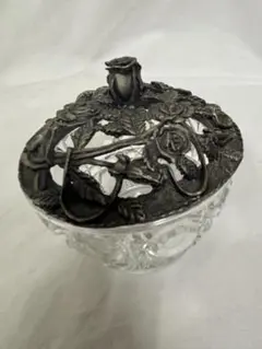 美品❣️LALIQUE ラリック アンナ クリスタルトレイ 刻印あり