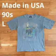 90s アメリカ製 Tシャツ L シングルステッチ アニマル Factoryのサムネイル