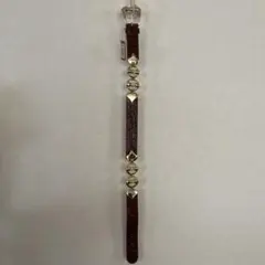 ARALDI1930 本革 ベルト ラインストーン装飾 イタリア製 未使用 美品