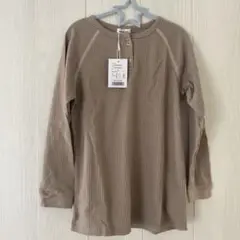 【新品タグ付き】PAIR MANON 長袖カットソー ベージュ 130cm