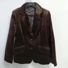 レディースベロアジャケット　ブラウン