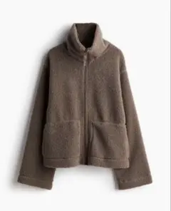 H&M ボアジャケット ブラウン S