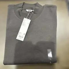 UNIQLO ダークグレー 長袖 Tシャツ Lサイズ　新品　定価¥1990-