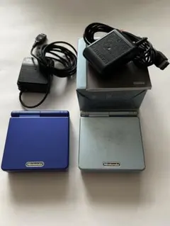 GAME BOY ADVANCE SP ブルーとパールブルー本体2セット箱1個付