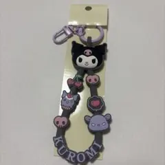 サンリオ　キャラクター大賞第1弾 クロミ　ラバーコードキーホルダー