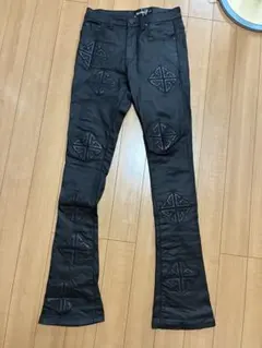 GUAPI】オールブラッククロスストレートレッグデニム 新品 - メルカリ