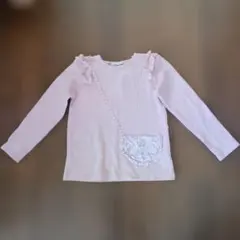 Love & Peace & Money ピンク 長袖カットソー130