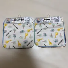 ハンカチ　ミニタオル　動物　３枚組セット×2