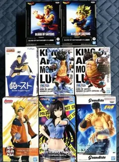 人気アニメキャラクター 最新プライズフィギュア8点セット 新品未開封 匿名配送