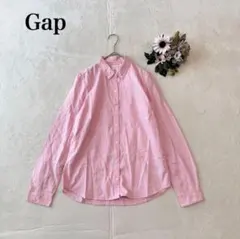 【ギャップ】長袖シャツ （S)ボタンダウン 綿100% シンプル カジュアル