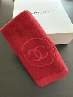 ド*ん様 【非売品】CHANEL シャネル ハンドタオル レッドのサムネイル