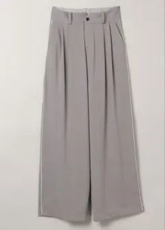 【完売品】JEANASIS ジーナシス ダイバーラインタックパンツ グレー S