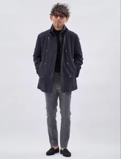 CINQUANTA チンクワンタ スエード チョアジャケット サイズ48 西口着