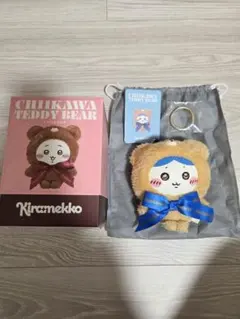 ちいかわ ハチワレ Kiramekko Teddy Bear