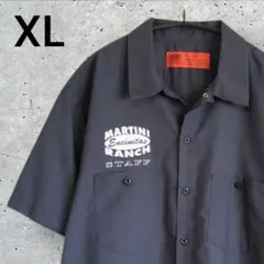 ディッキーズ ワークシャツ XL チャコール STAFFプリント 企業ロゴのサムネイル