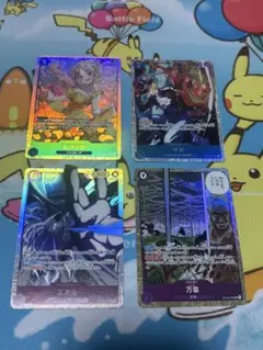 ワンピース カードゲーム SR4枚セット　レベッカ・サボ・万雷・エネル