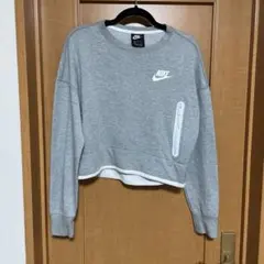 NIKE クロップド スウェット グレー Lサイズ