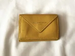 BALENCIAGA バレンシアガ 三つ折り財布 イエロー