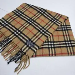 BURBERRY　バーバリー　カシミヤ100%　定番　ノバチェック　マフラー