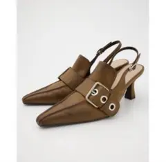 MOUSSY BELTED ミュール ブラウン/MEDIUM