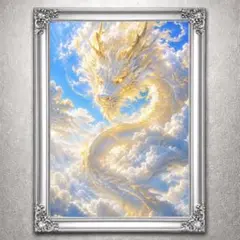 P1106 ✨黄金龍と女神✨ 幻想スピリチュアルアート - メルカリ