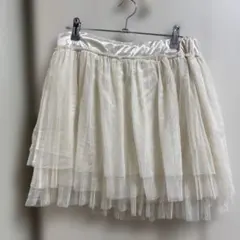 IMAGE アイボリー　チュールショートパンツ