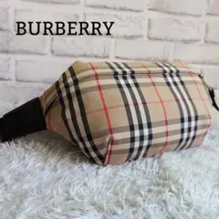 美品 バーバリー ノバチェック ボディバッグ クロスボディ ウエストバッグ