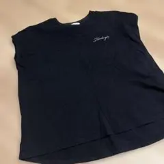 GLOBAL WORK ブラック ノースリーブ Tシャツ M