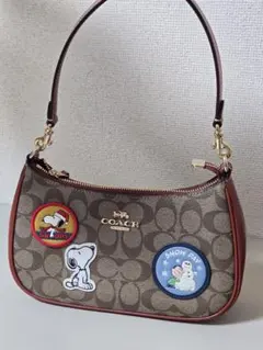 COACH ピーナッツ コラボ スヌーピー テリ ショルダーバッグ 新品