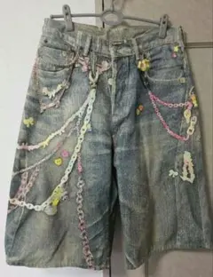 Feinicko POLYCHROME GUMMY DENIM PANTS M - メルカリ