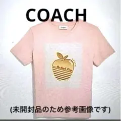 再値下げ❣️新品 未開封 コーチ アップル グラフィック半袖Ｔシャツ ピンクのサムネイル