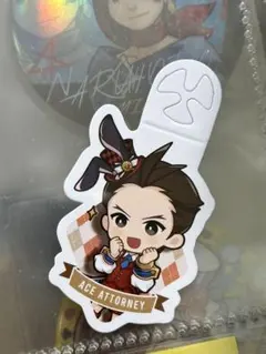 逆転裁判6 王泥喜法介　アクリルスティック　アクリルキーホルダー 2個セット 王泥喜法介 逆転裁判 モーションキーホルダー - メルカリ