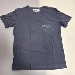 MARGARET HOWELL ポケット付き半袖Tシャツ ネイビー