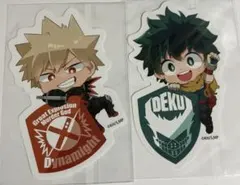 【ファミマ限定】ヒロアカコラボ ステッカー 2種セット 緑谷出久 爆豪勝己