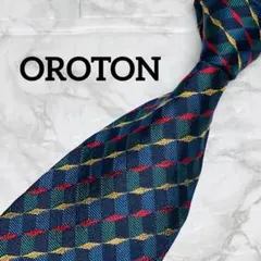 OROTON オロトン　ネクタイ　ストライプ　マルチカラー　ブランドネクタイ