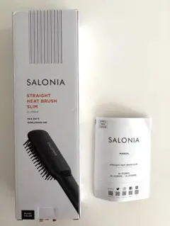 美品 SALONIA ストレートヒートブラシ スリム SL-012BKS 本体のサムネイル