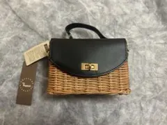 ザバグマティ　かごバッグ　ターンロック レザー 2way