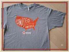 US古着 企業系Tシャツ L アルスタイル グレー アメリカ赤十字 50/50
