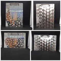 ■専用出品■両面ウロコステンレスバインダー縦1個　横180×130　2個 両面ウロコステンレスバインダー A4サイズ - メルカリ