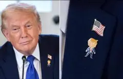 Happy Trump Pin ハッピートランプバッジ トランプ大統領 - メルカリ