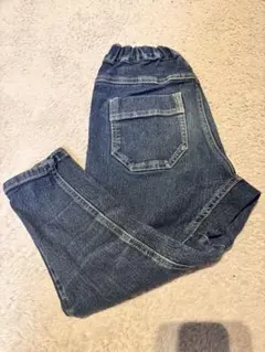 ブランシェス ガーデナーデニム テーパードパンツ　120cm ネイビー