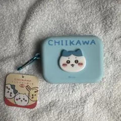 ちいかわハチワレシリコンポーチ 水色